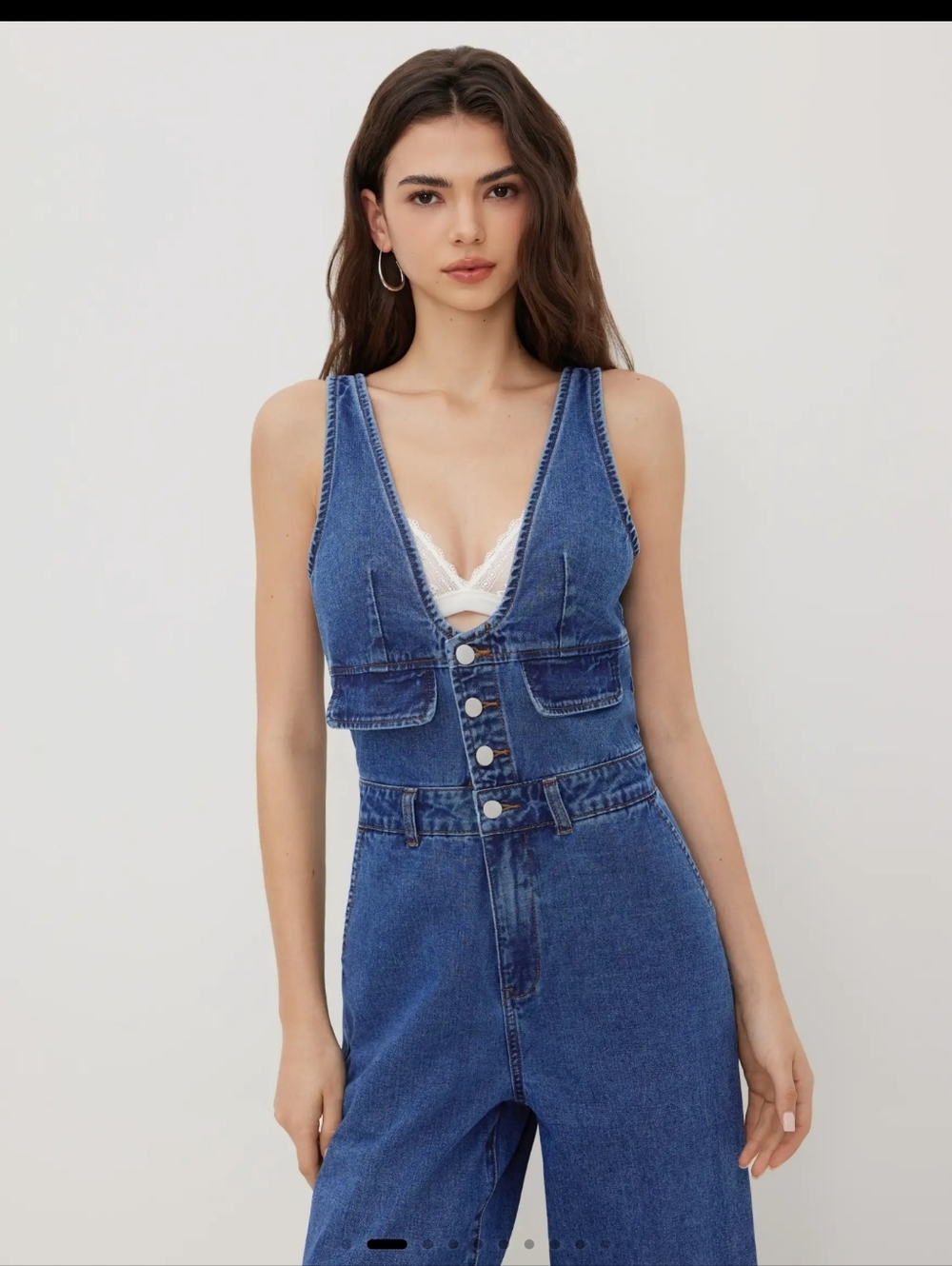 Denim Jumpsuit - Picture 4 of 8